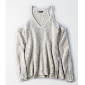American Eagle Cold Shoulder Sweater